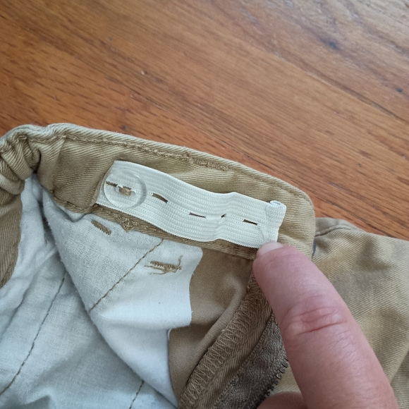 3/$10 🌟 Boys Kids 3T CK Calvin Klein Jeans Khaki Tan Cream Colored Shorts Pants - Picture 5 of 9